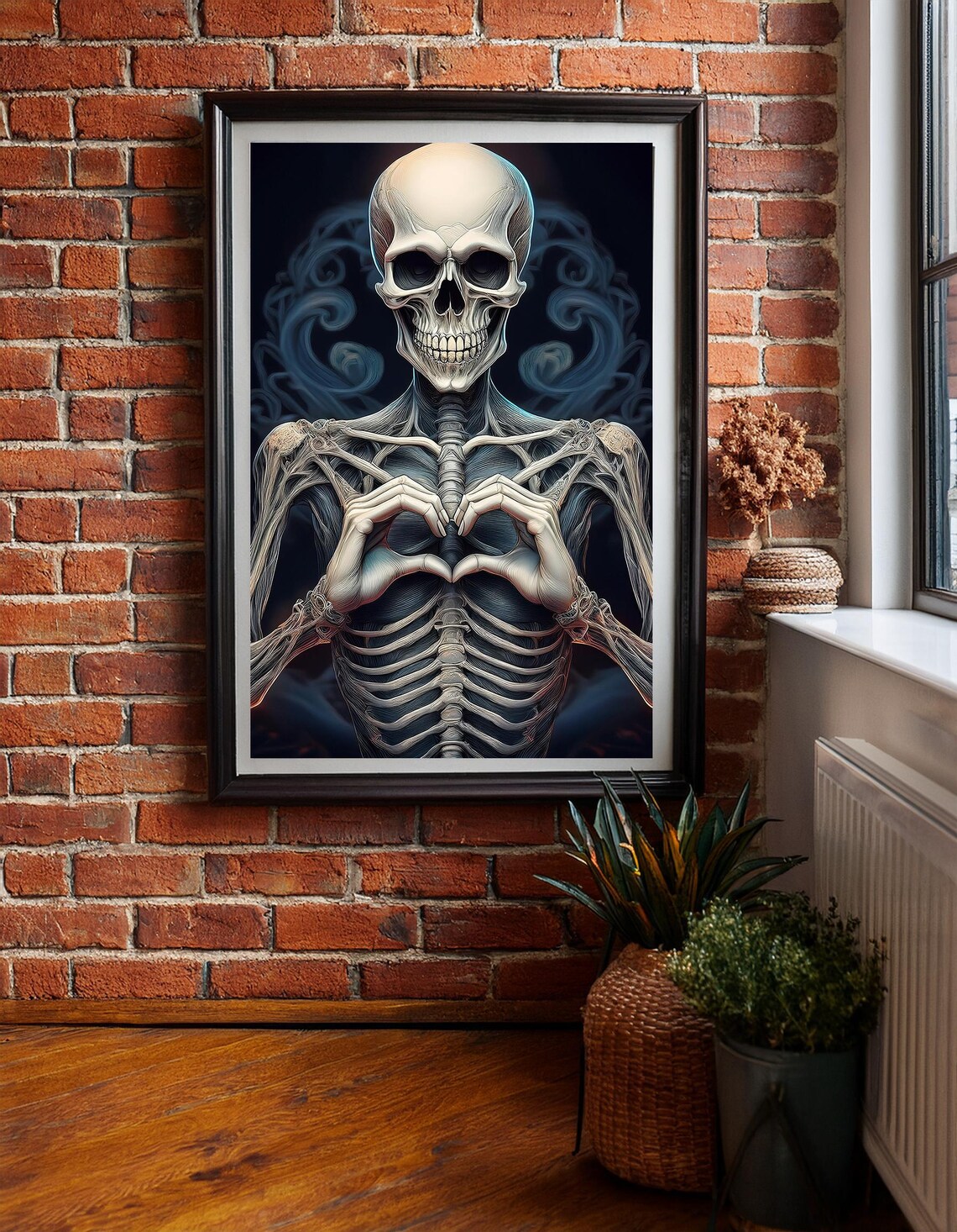 Skeleton Art, Funny Halloween Wall Print - Image 5