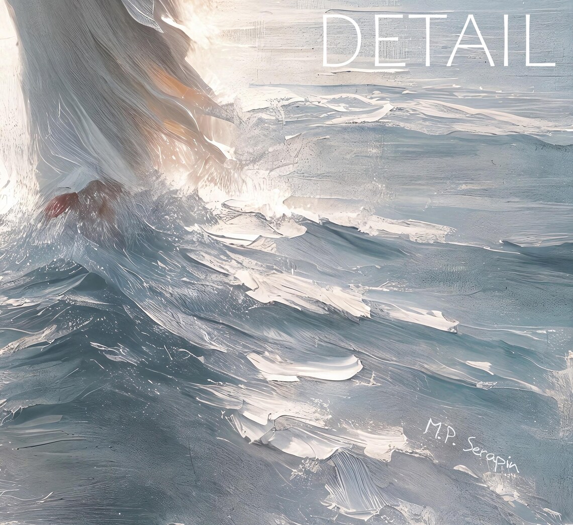 Jesus Walking On Water, Modern Christian Art Print - Image 4