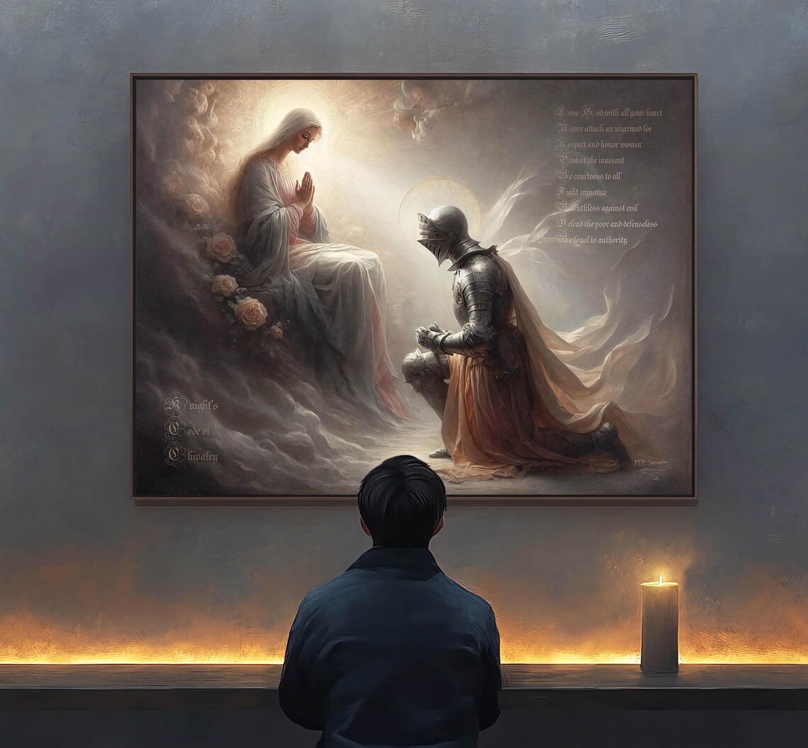 Knights Code Of Chivalry And Honor Art Print - Image 2