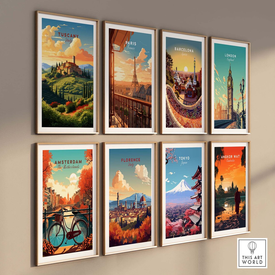 Tuscany Italy Travel Poster, Home Decor Art Print - Image 3