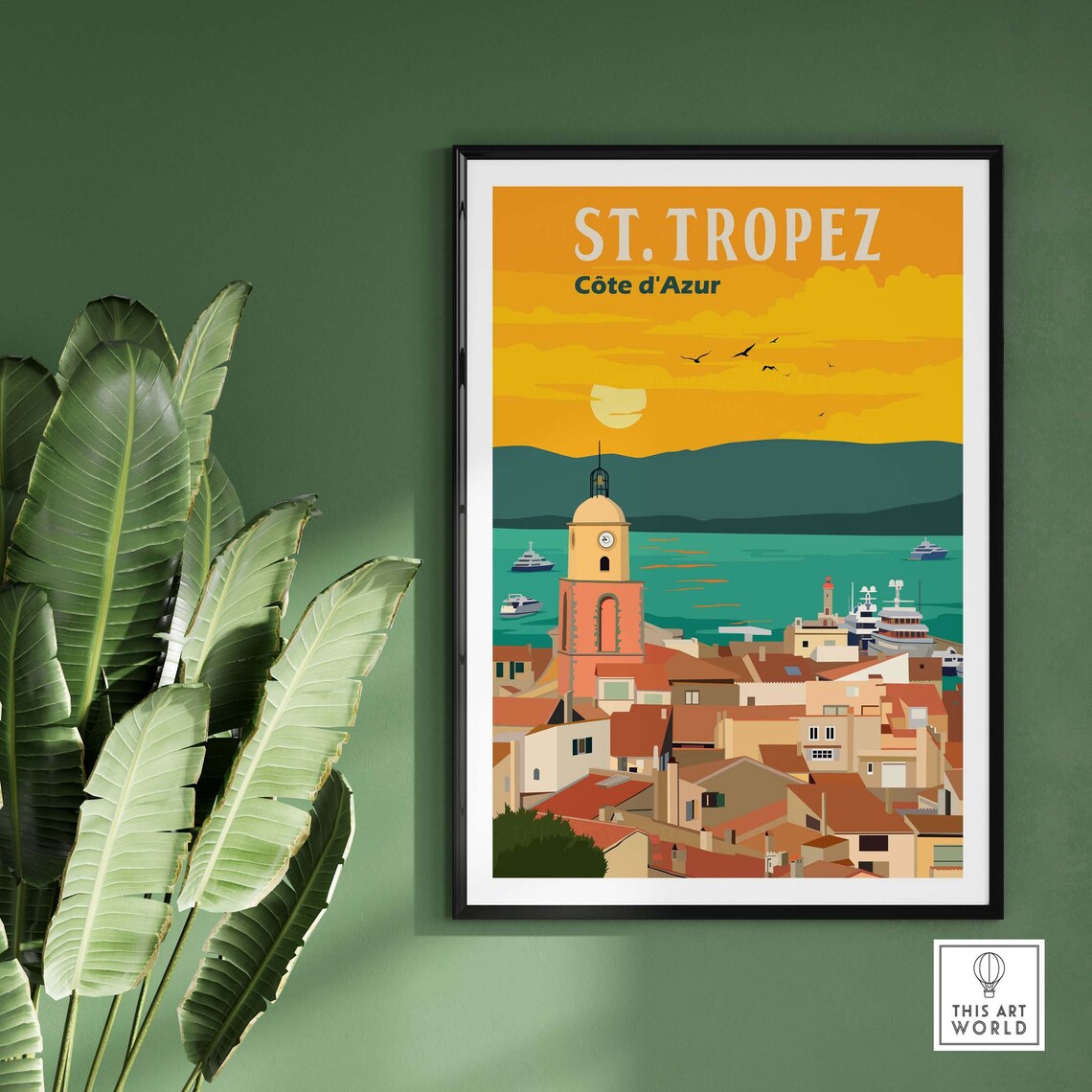 St Tropez Travel Poster, French Riviera Art Print - Image 3