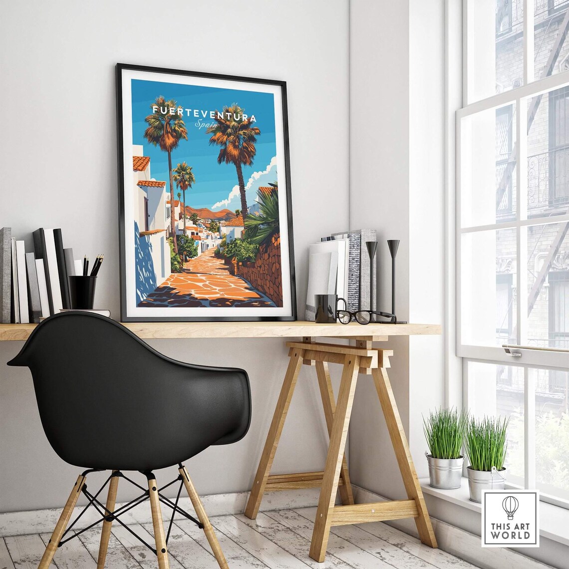 Fuerteventura Travel Poster, Canary Islands Spain - Image 4