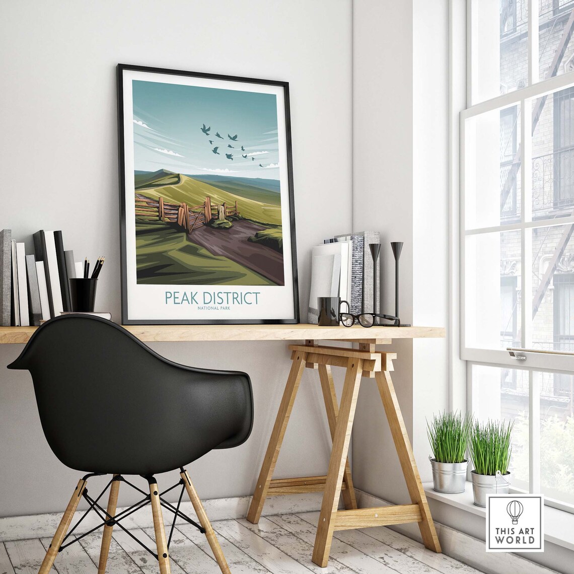 Peak District National Park England Travel Poster - Image 4