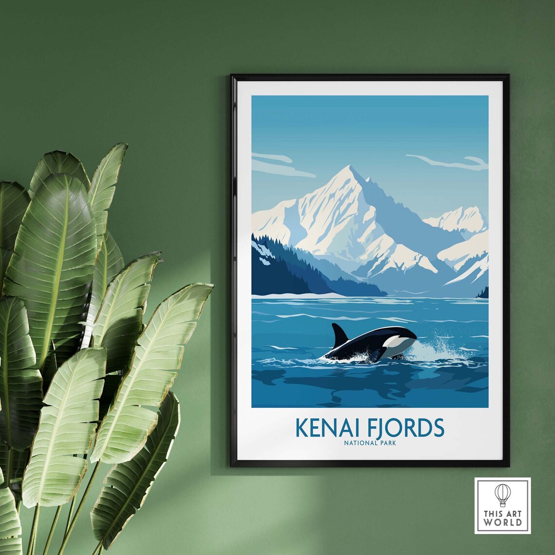 Kenai Fjords National Park Travel Poster - Image 2