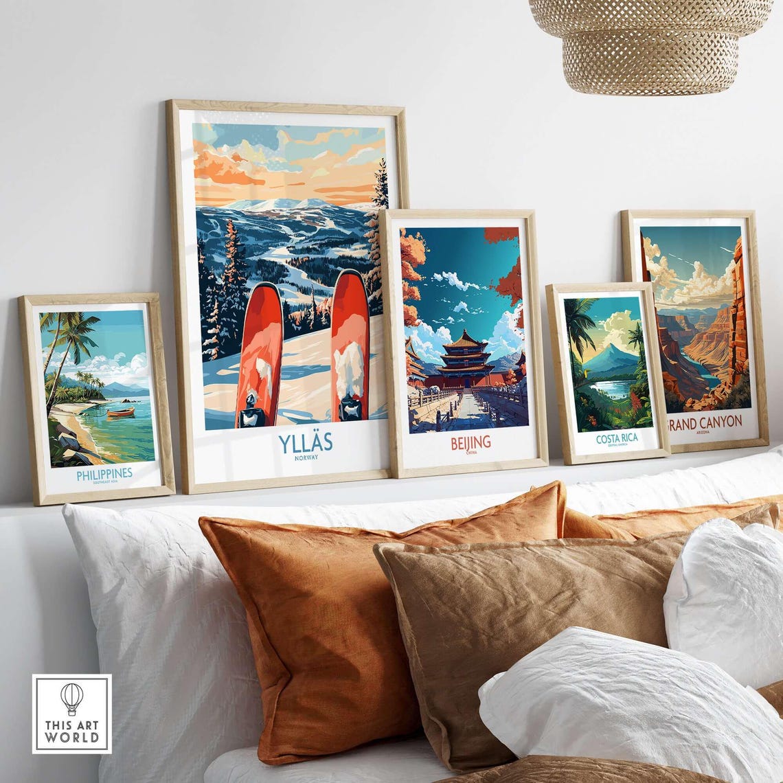 Ylls Ski Resort Travel Poster, Winter Sports Adventure - Image 3