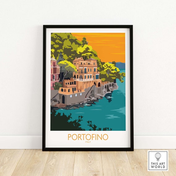 Portofino Italy Gift Travel Poster