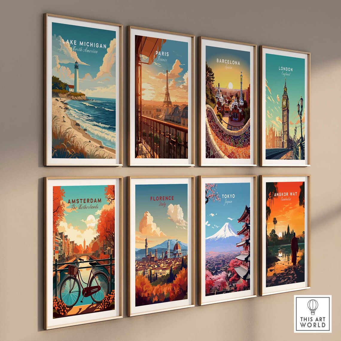 Lake Michigan Travel Poster, Lake Michigan Art Print - Image 3