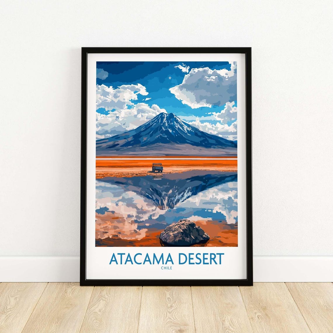 Atacama Desert Travel Poster, Chile Landscape - Image 5