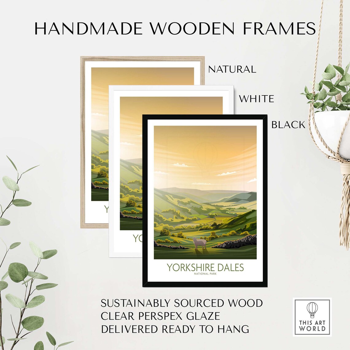 Yorkshire Dales National Park Travel Poster Art Print - Image 2