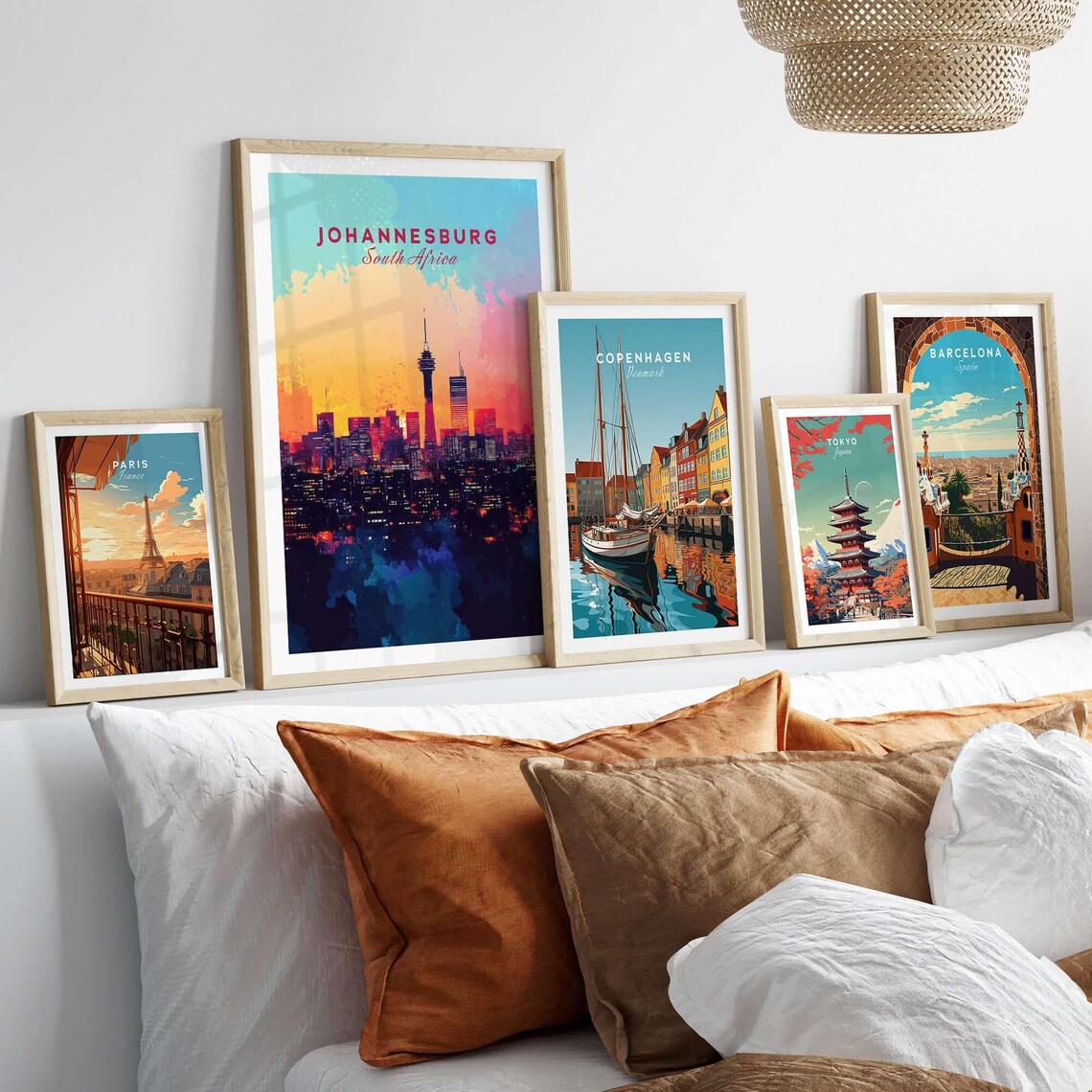 Johannesburg Skyline Poster, South Africa Cityscape - Image 3