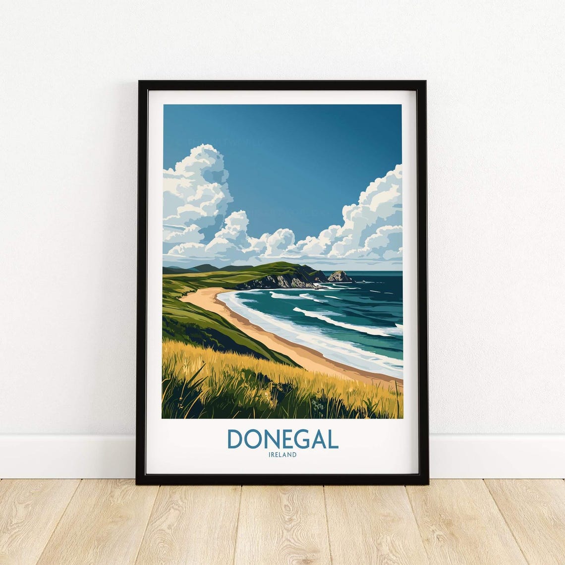 Donegal Travel Poster, River Eske Ireland - Image 5