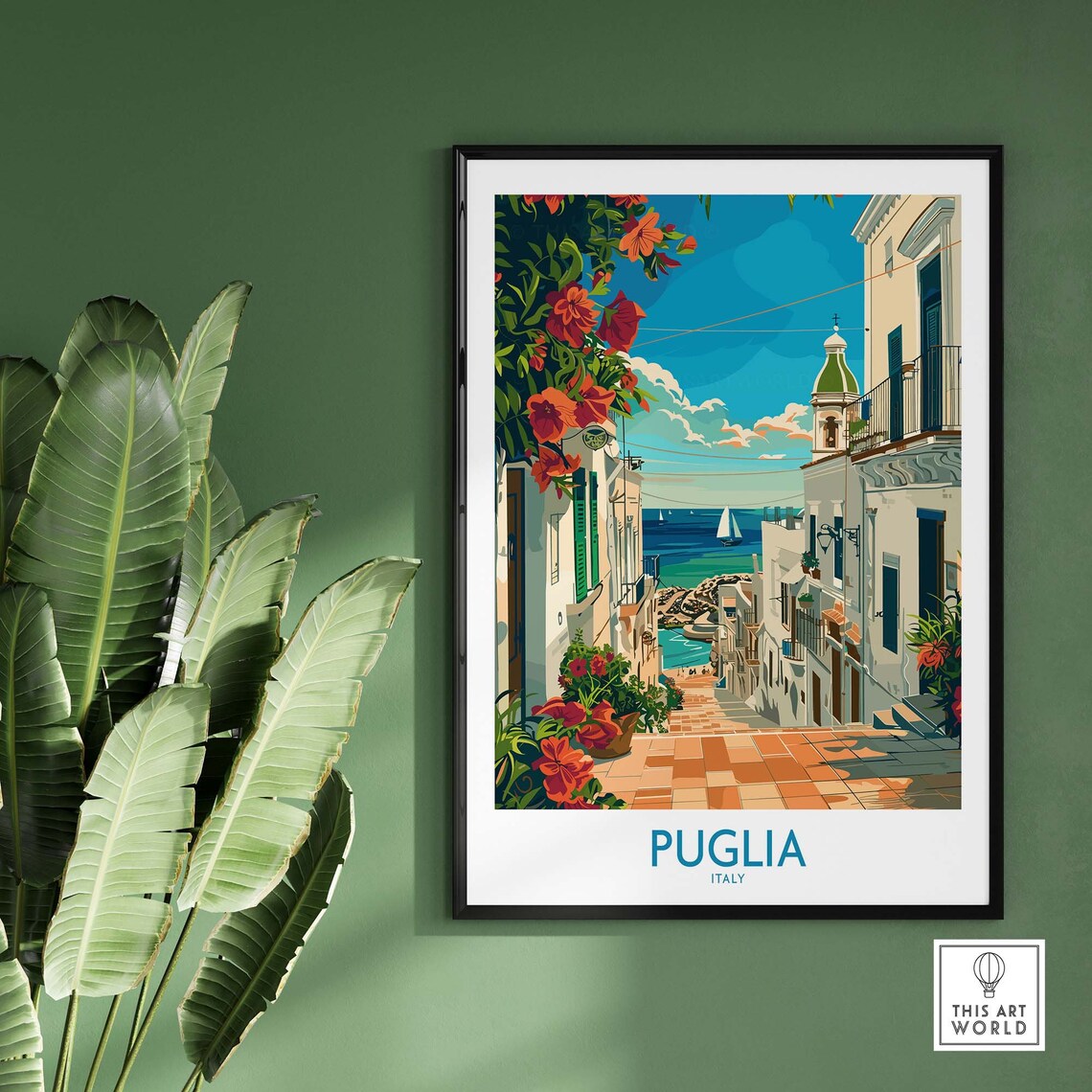 Puglia Italy Travel Poster, Unique Souvenir Decor - Image 2