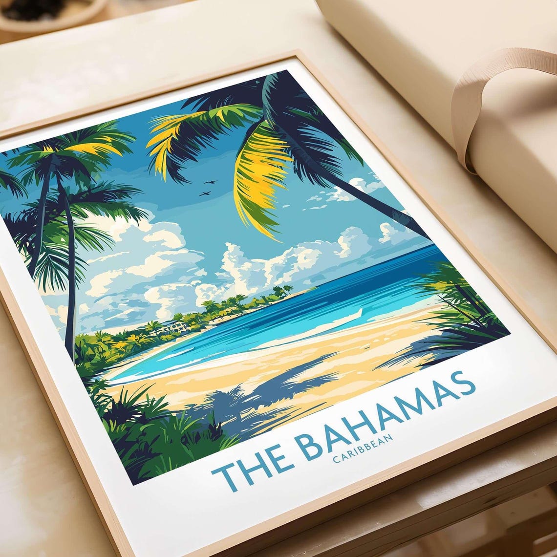 The Bahamas Travel Poster, Caribbean Illustration