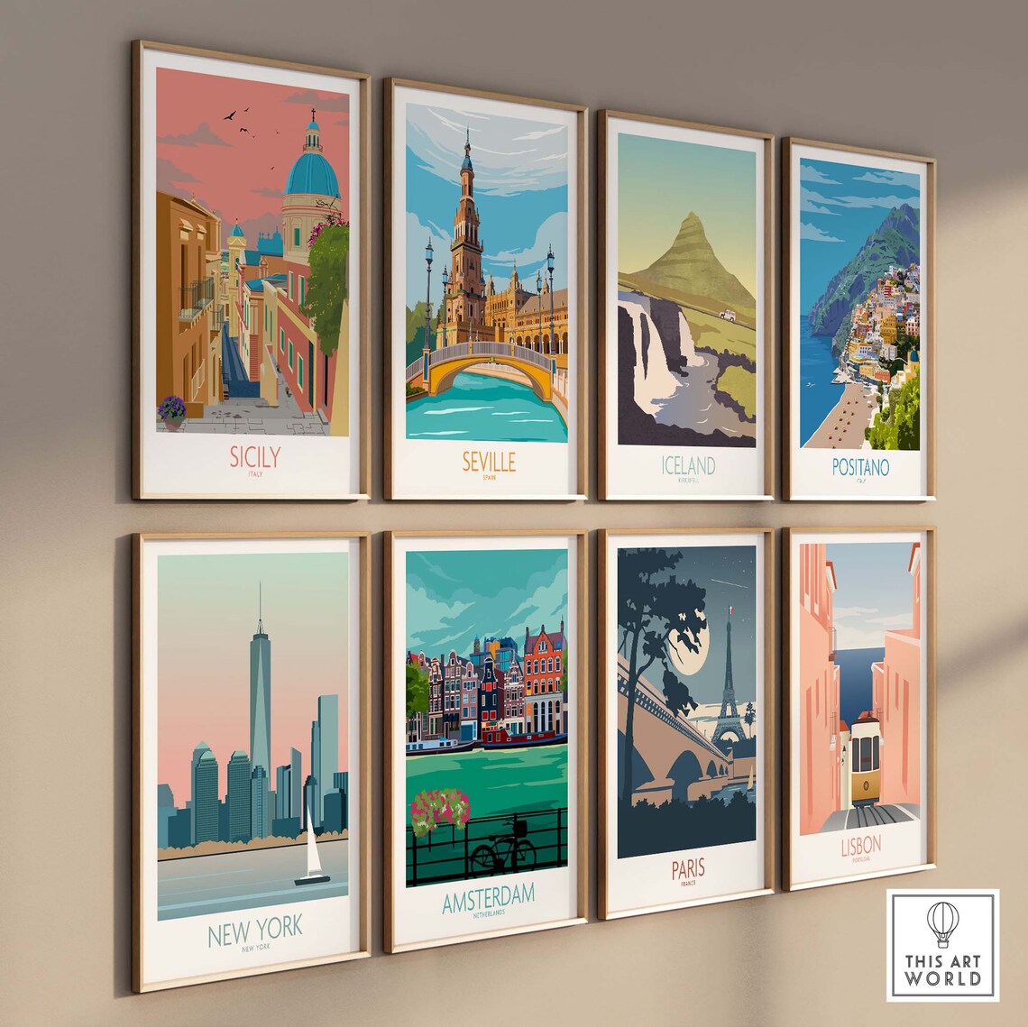 Sicily Italy Travel Poster, Place-Inspired Wall Art Print - Image 3