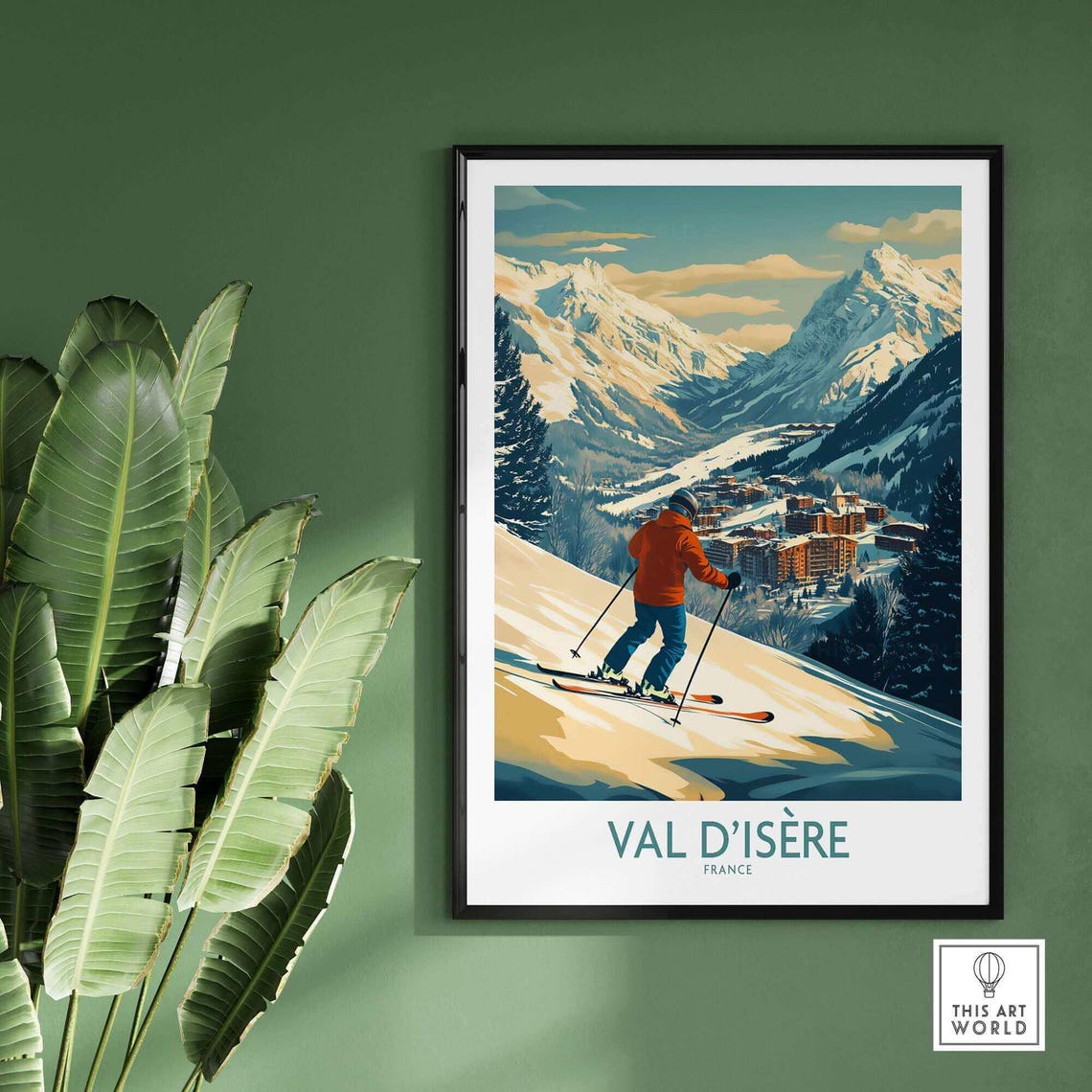 Val Disre, France Ski Resort Poster - Image 2