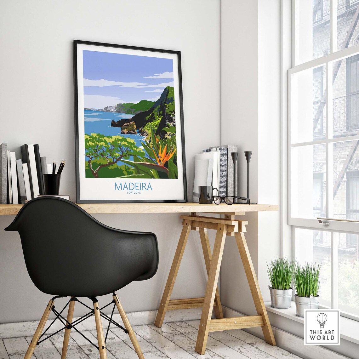 Madeira Portugal Travel Poster, Europe Art Print - Image 4