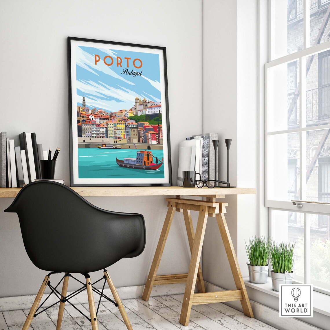 Porto Portugal Travel Poster, Wall Art Print - Image 4