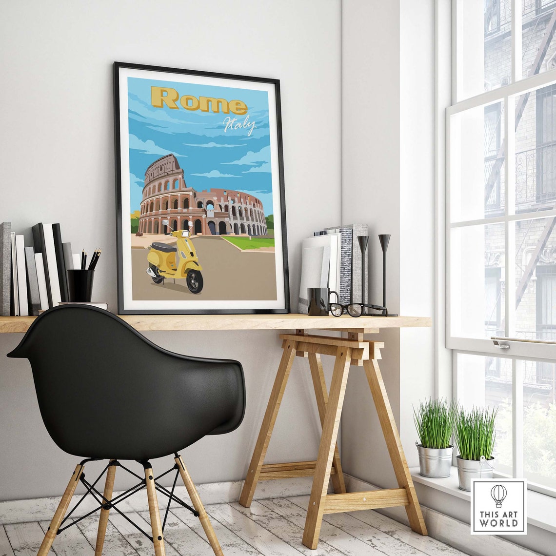 Rome Gift Idea Travel Poster - Image 4