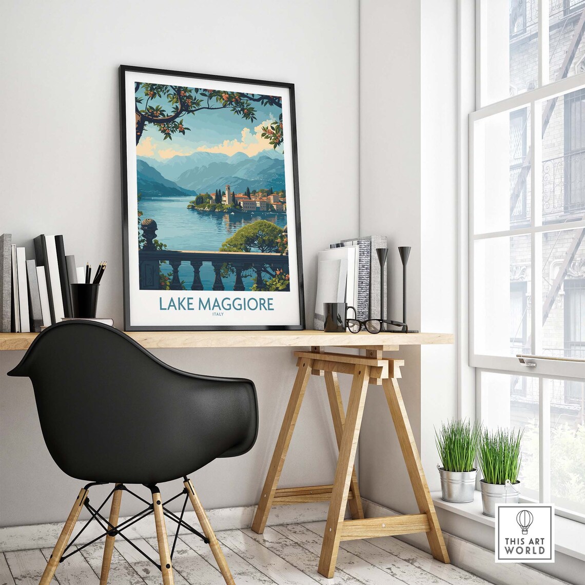 Lake Maggiore Italy Travel Poster, Wall Art Print - Image 4