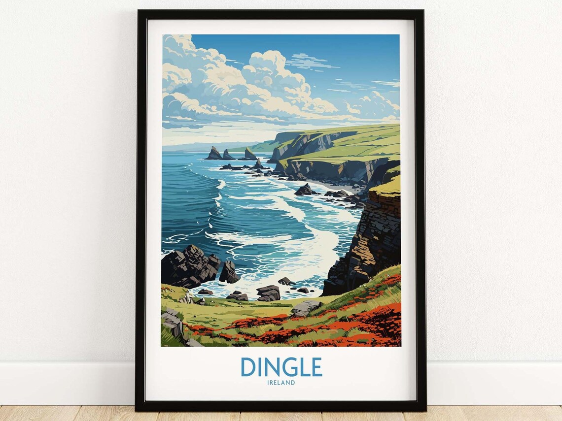 Dingle Travel Poster, Birthday or Anniversary Wall Art