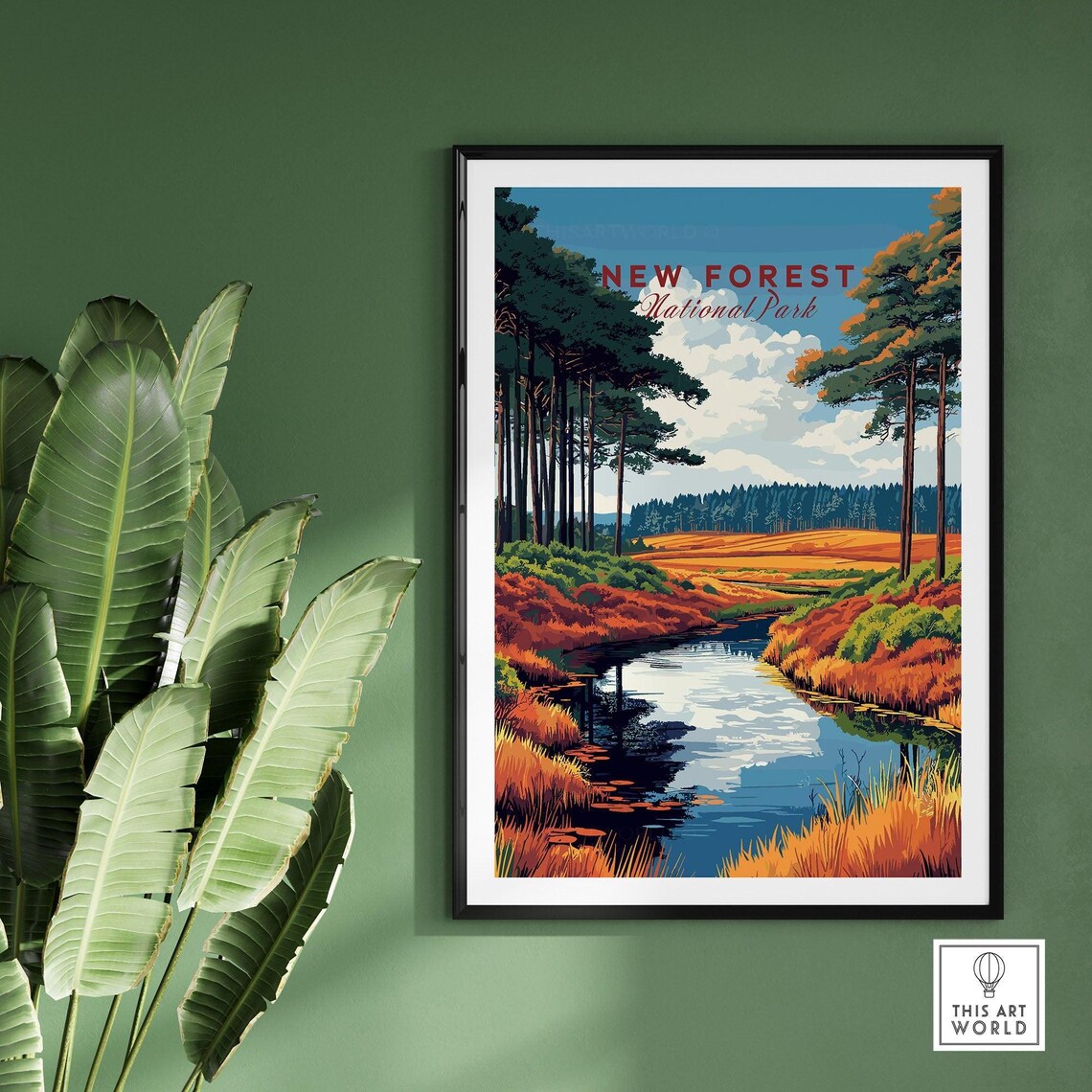 New Forest National Park - Vintage Travel Poster - Image 2