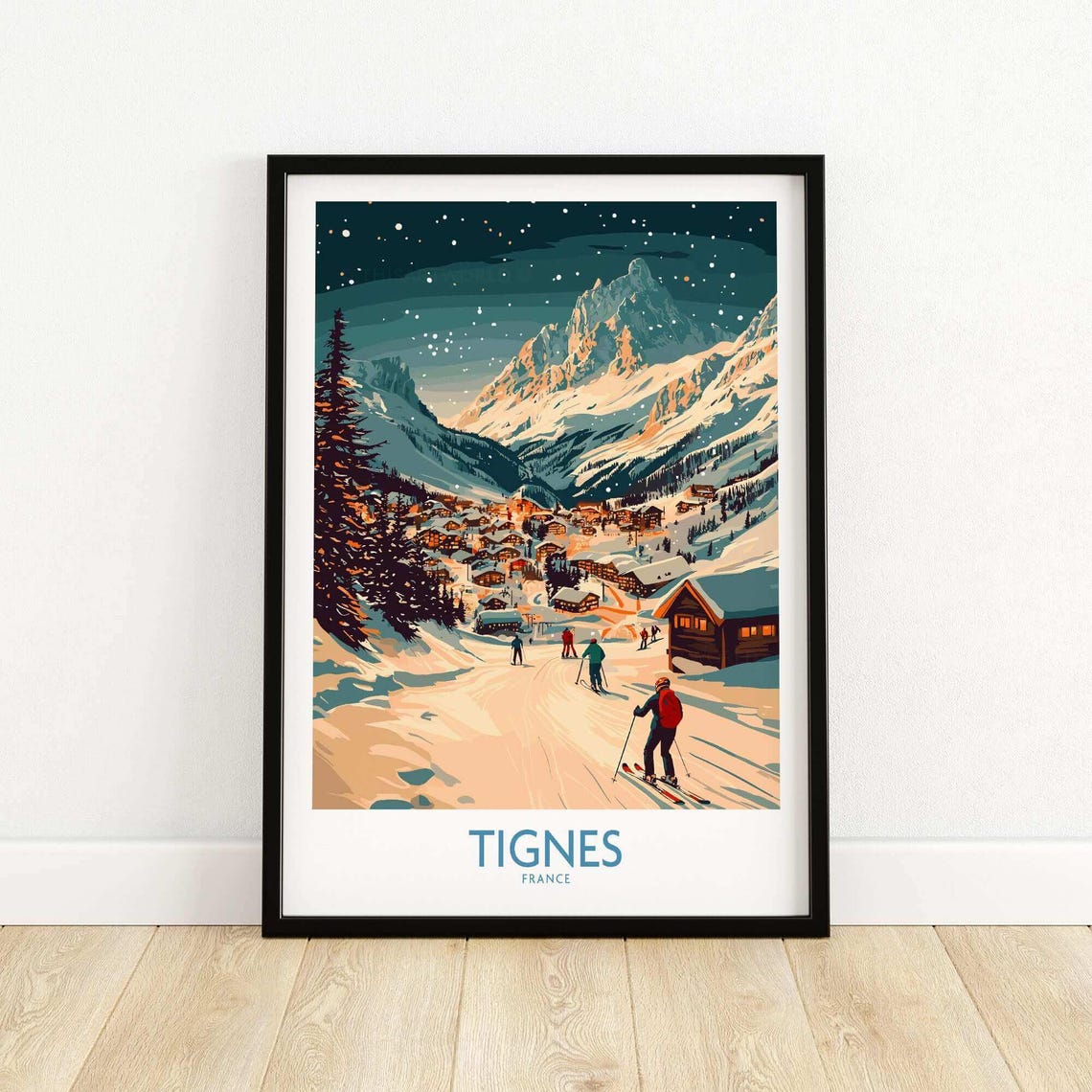 Tignes Ski Resort Travel Poster, France - Image 5