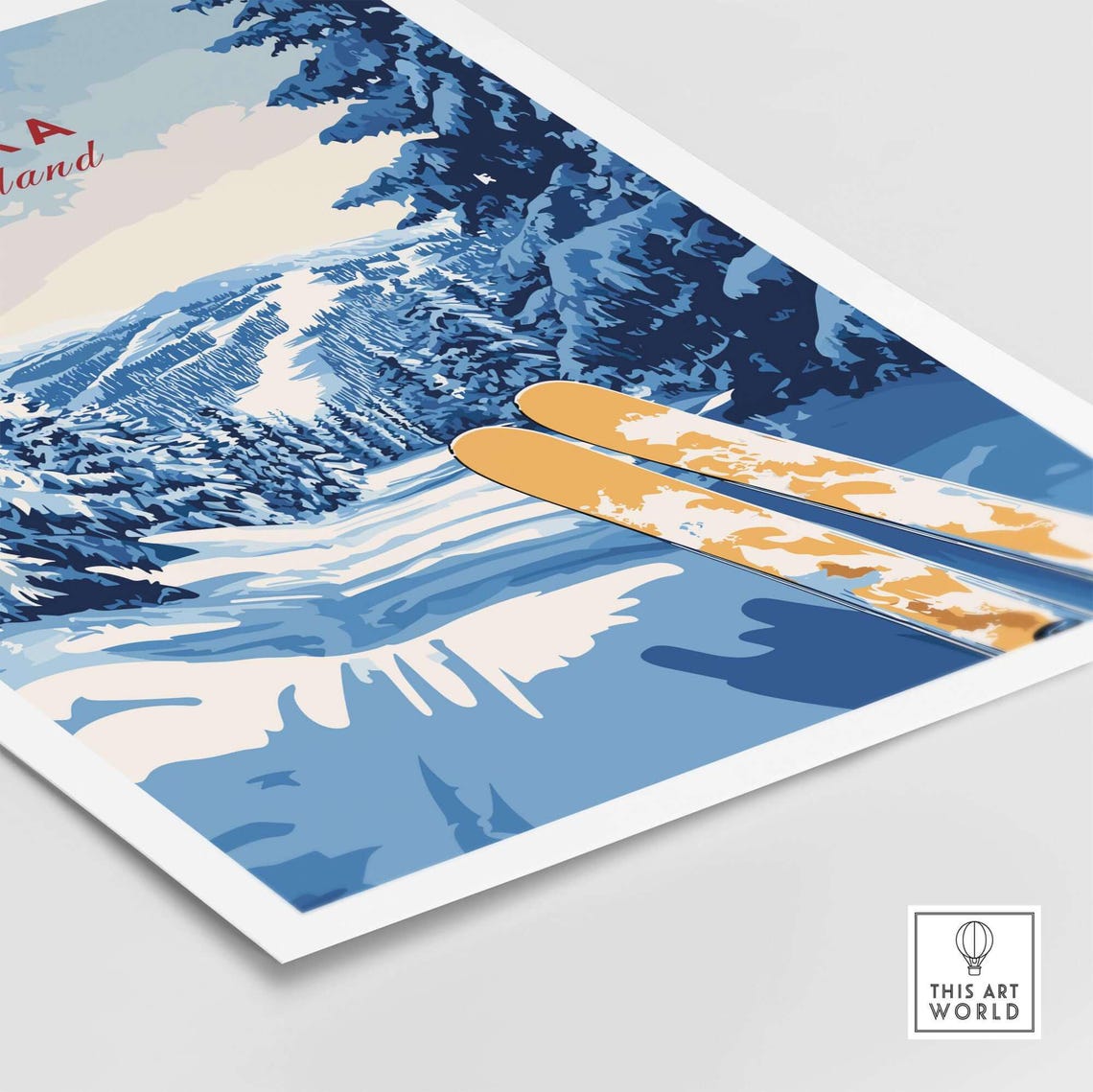 Ruka Travel Poster, Ski Resort Adventure - Image 5