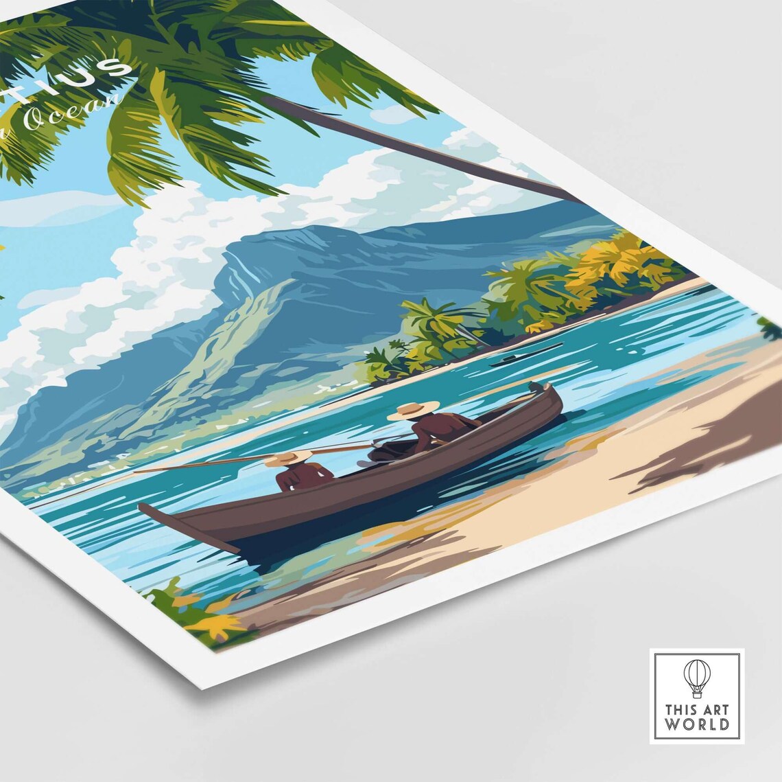 Mauritius Island, Serene Tropical Escape Poster - Image 5