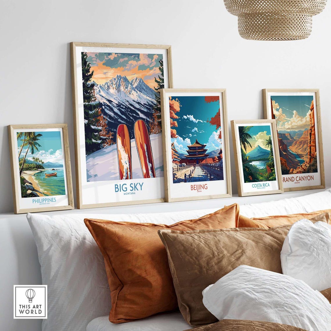 Big Sky Ski Poster, Mountain Cabin Decor - Image 3