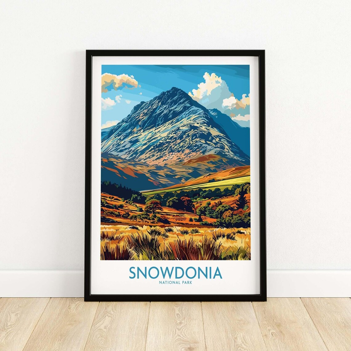 Snowdonia National Park Wales Travel Poster - Image 5