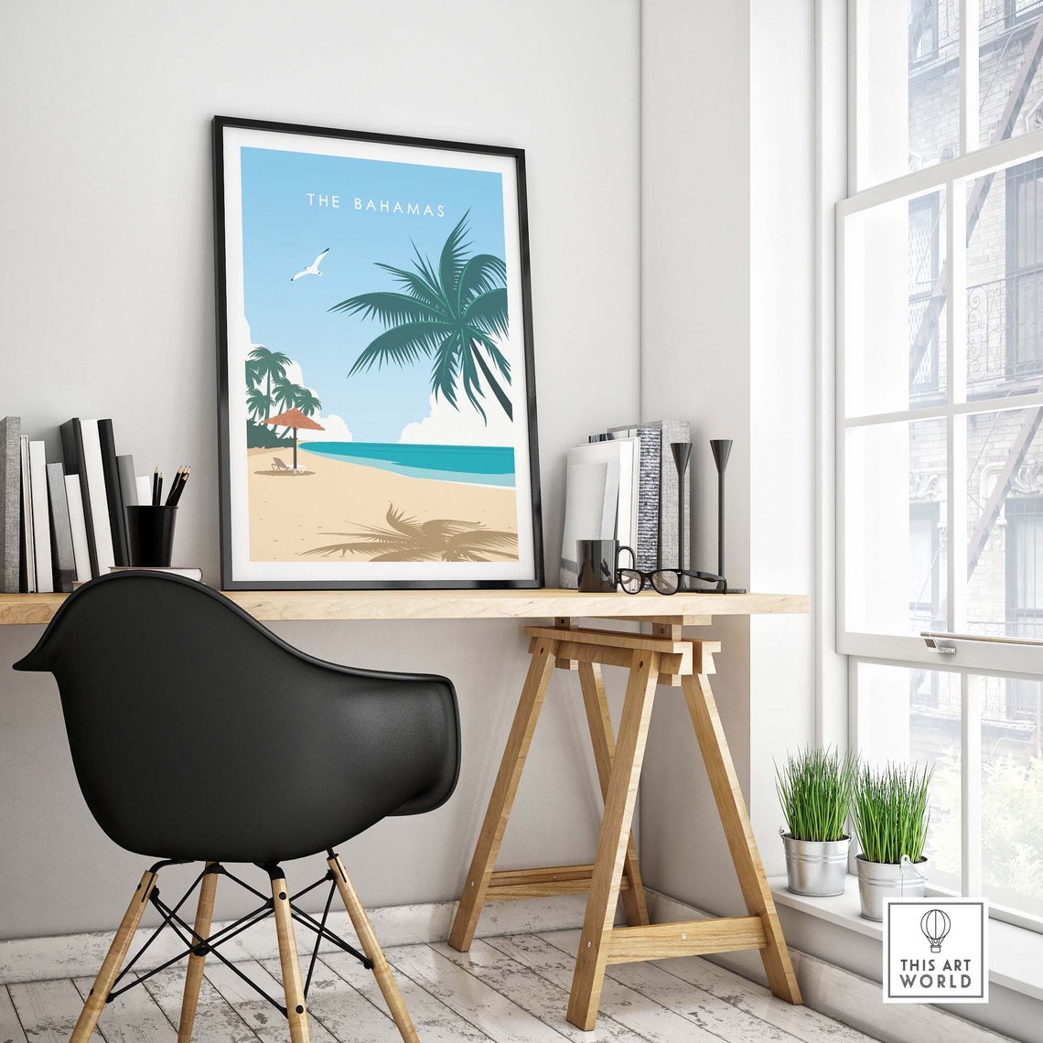 Bahamas Travel Poster Print Caribbean - Image 4