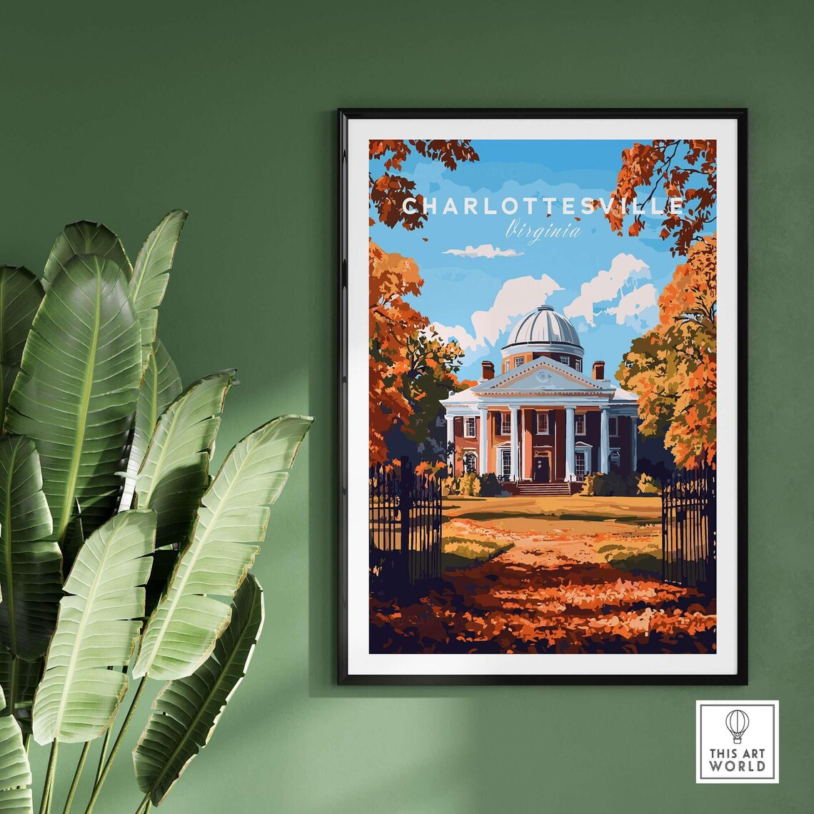 University Of Virginia Rotunda, Charlottesville VA Art Print - Image 2
