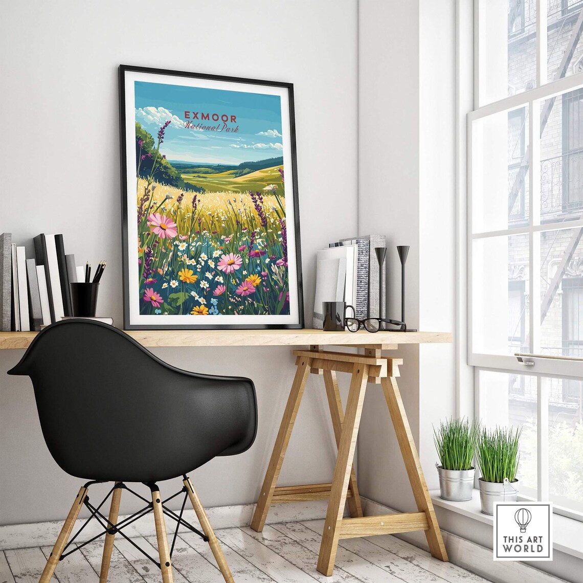 Exmoor National Park Travel Poster, Illustration - Image 4