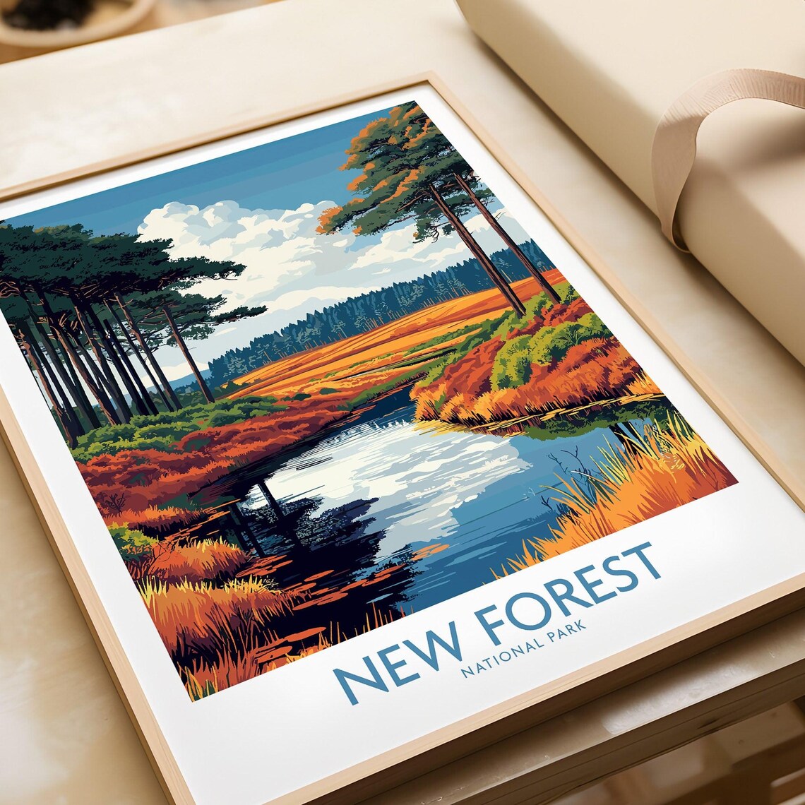 New Forest National Park - Vintage Travel Poster