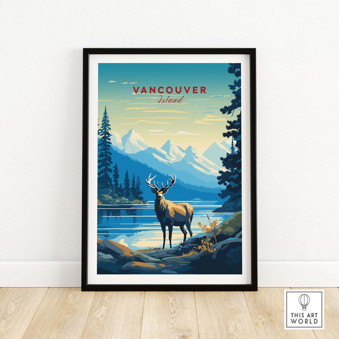 Vancouver Island Vintage Canada Travel Poster