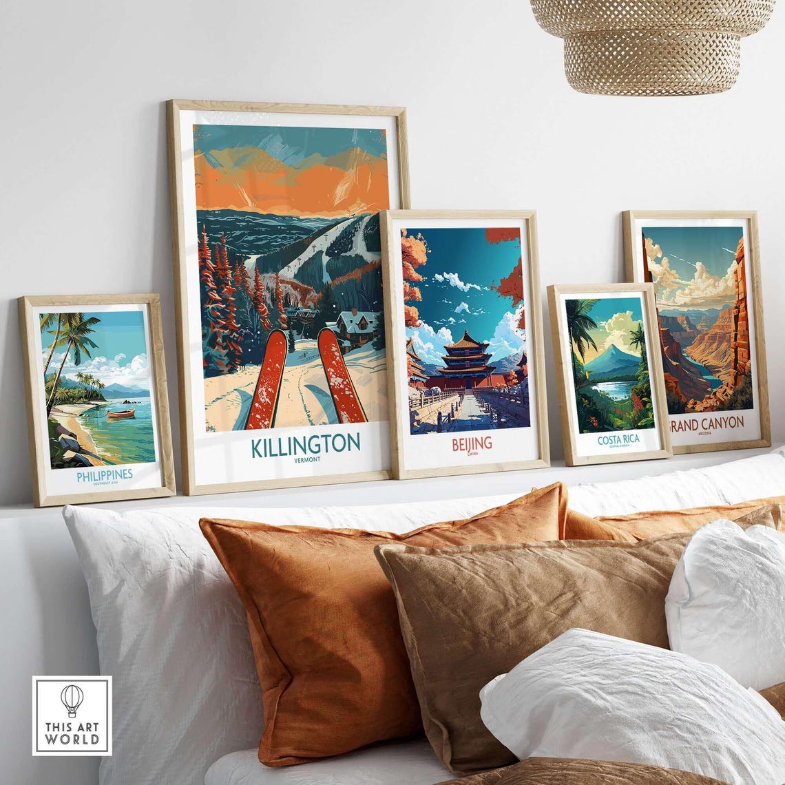 Killington Ski Resort, Vermont Winter Sports Art Print - Image 3
