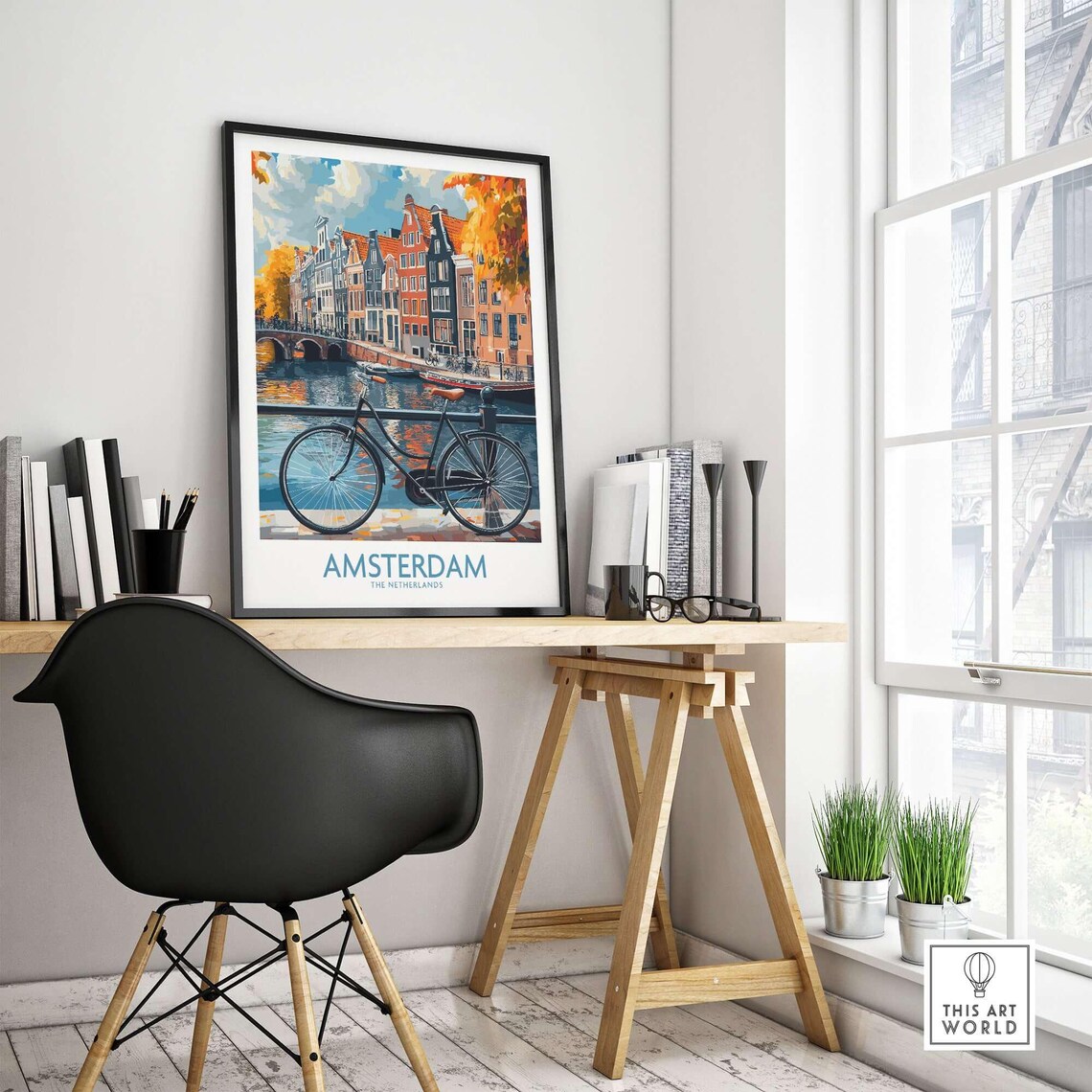 Amsterdam - Vintage Travel Poster - Image 4