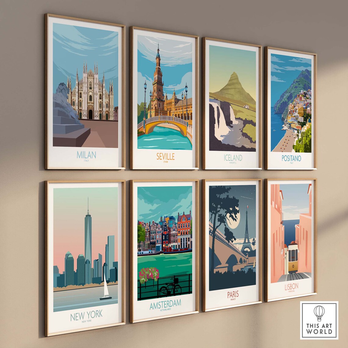 Milan Italy Travel Poster, Italian Home Decor - Image 3