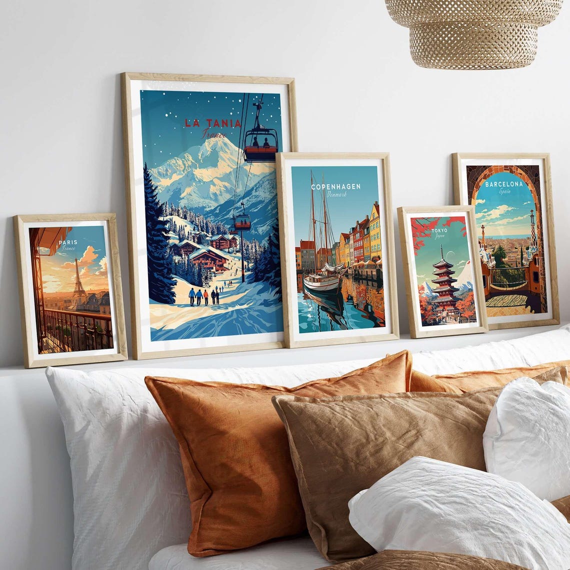 La Tania, France Ski Resort Art Print - Image 3