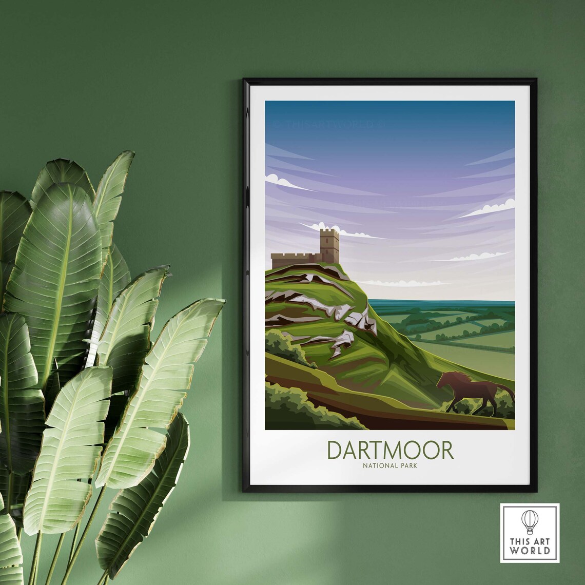Dartmoor National Park Vintage Travel Poster - Image 3