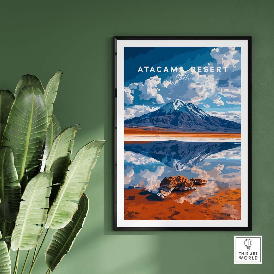 Atacama Desert Travel Poster, Chile Landscape - Image 2