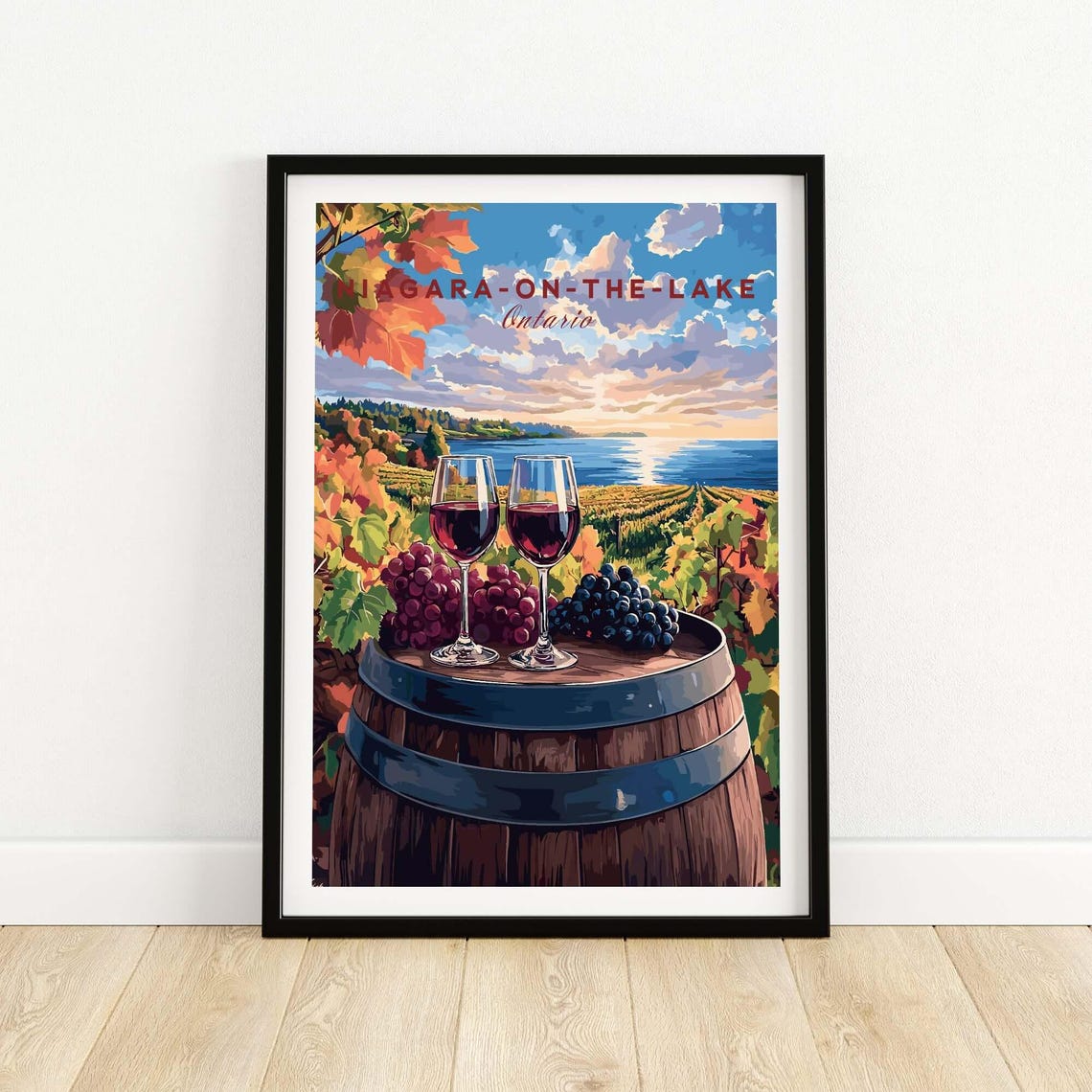 Niagara On The Lake Travel Poster, Vineyards