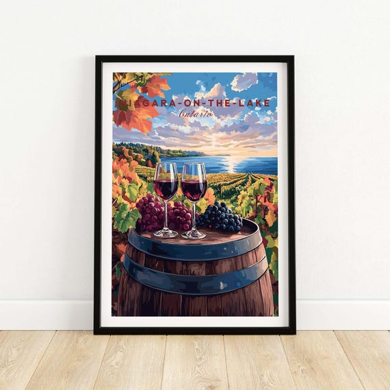 Niagara On The Lake Travel Poster, Vineyards