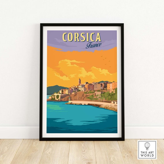 Corsica Home Decor Travel Poster