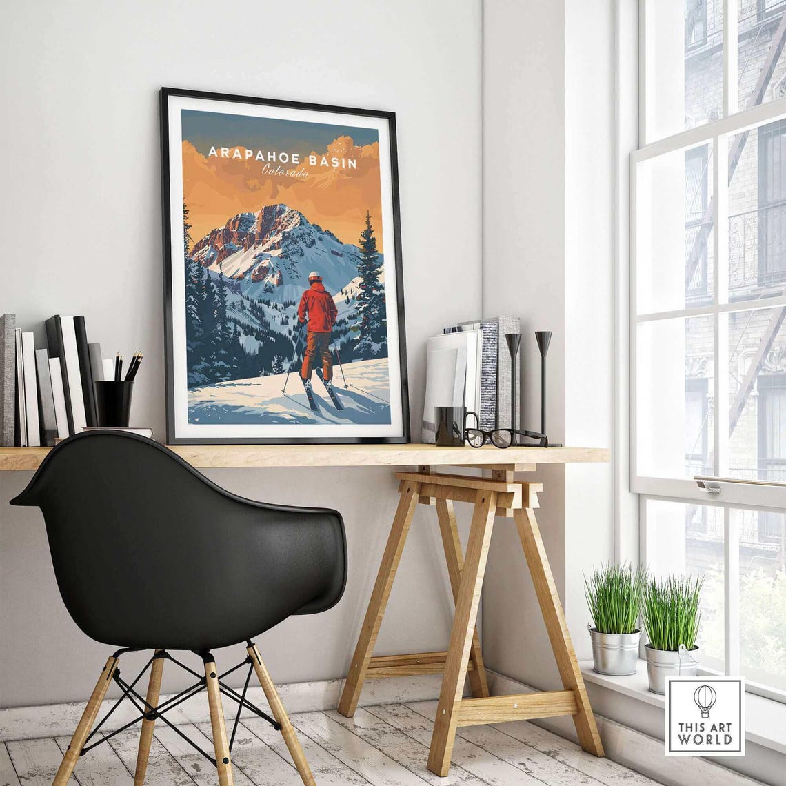 Arapahoe Basin Travel Poster, Colorado Ski Resort - Image 4