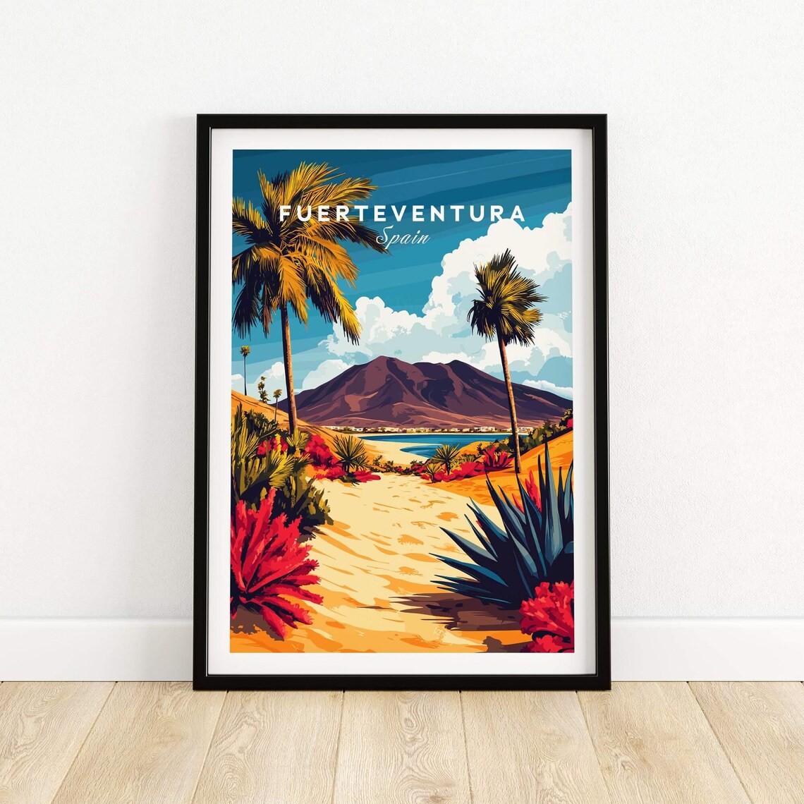 Fuerteventura Canary Islands Spain Travel Poster
