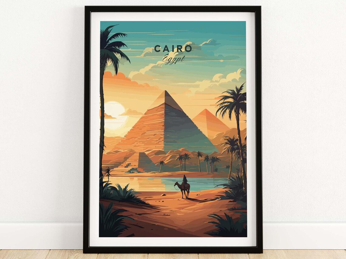 Cairo Travel Poster, World & Cultural Art