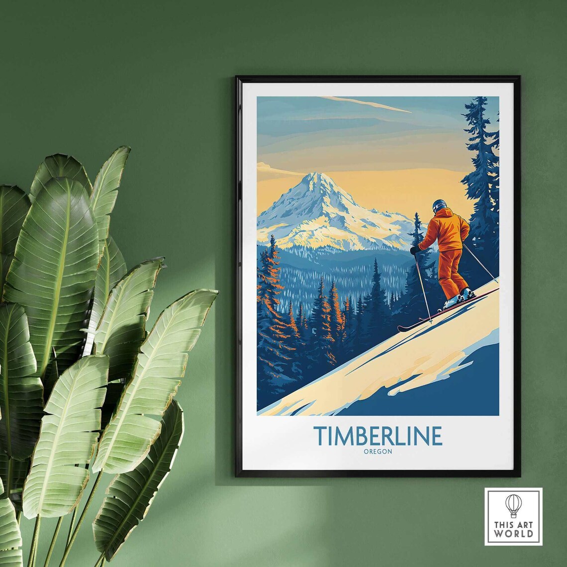 Timberline Ski Lodge, Ski Room Art Print - Image 2