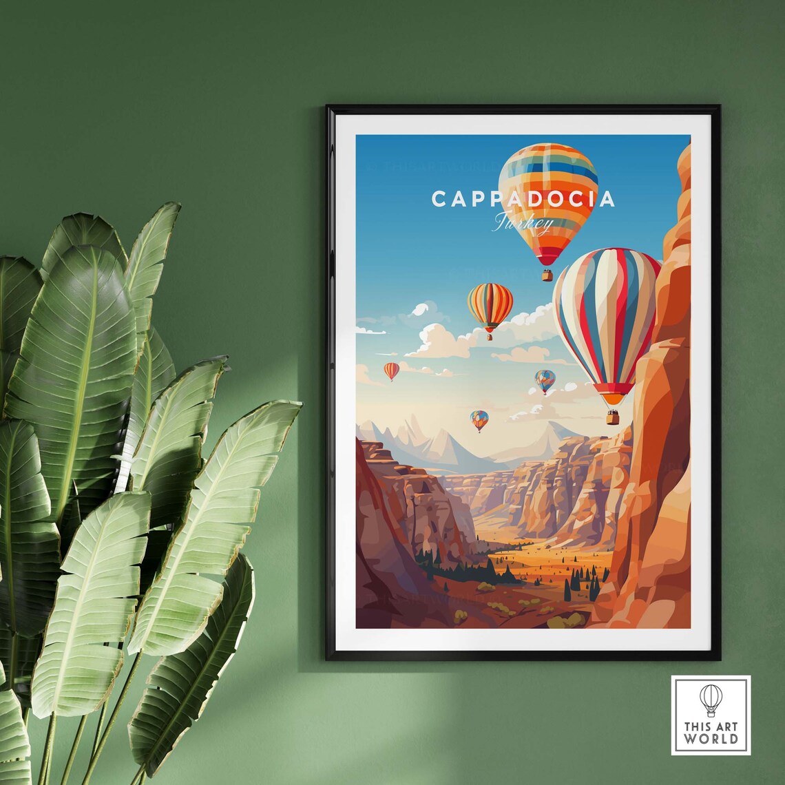 Cappadocia Turkey Travel Poster Art Print - Image 2
