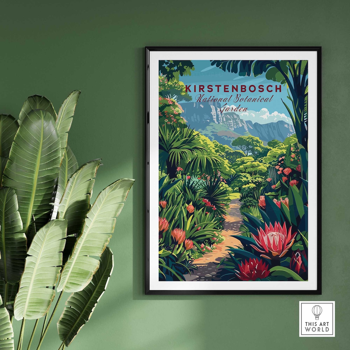 Kirstenbosch Botanical Gardens Travel Poster Art Print - Image 3
